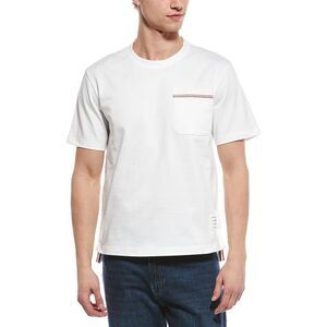 Thom Browne Mens  Oversized T-Shirt, White